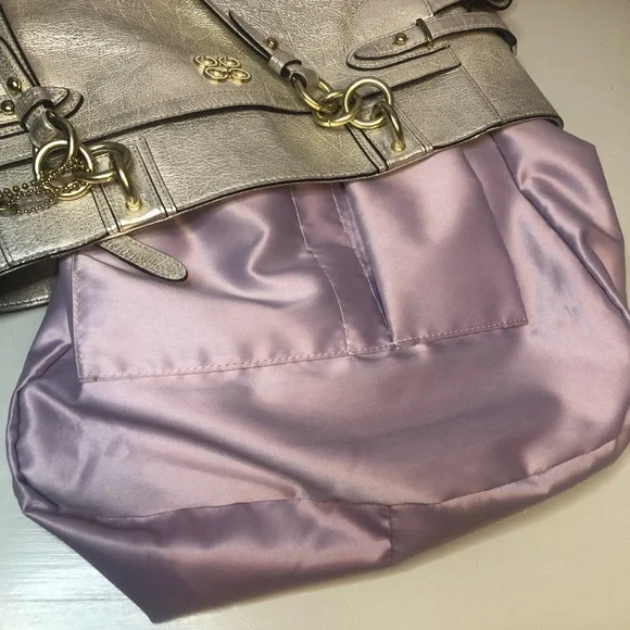 Coach Metallic Gold Bag Purse - Picture 9 of 12